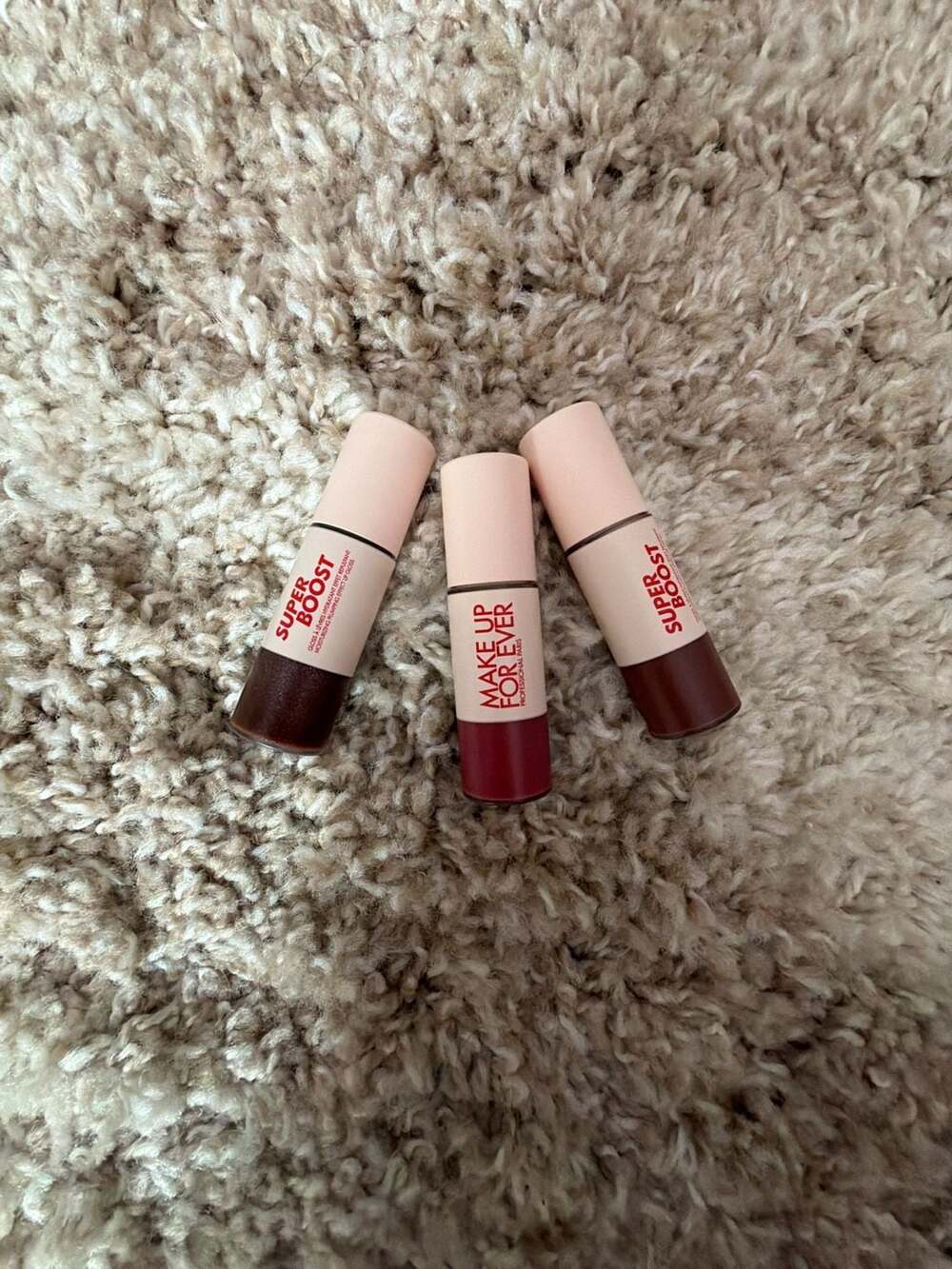 MAKE UP FOR EVER Super Boost Moisturizing Plumping Lip Gloss Bundle (3 Pack)